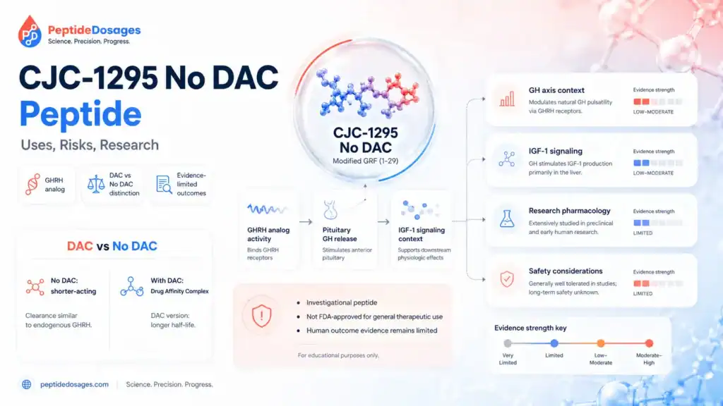 CJC-1295 no dac peptide uses risks research 1