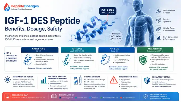 IGF-1 des peptide benefits dosage safety 1