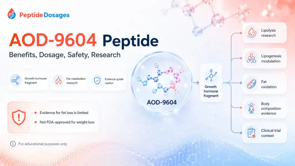 Aod 9604 peptide benefits dosage safety research