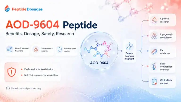 Aod 9604 peptide benefits dosage safety research