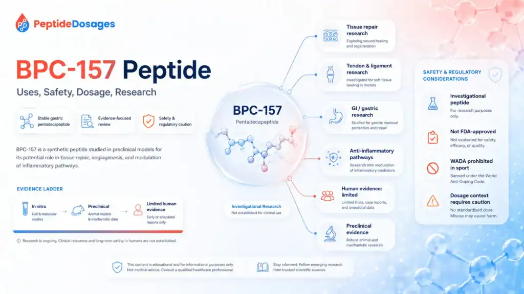 Bpc 157 peptide uses safety dosage research
