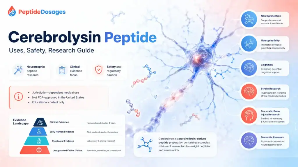 Cerebrolysin peptide uses safety research guide