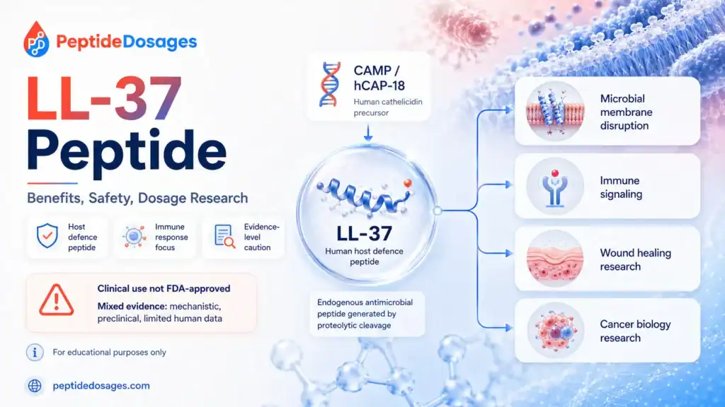 Ll 37 peptide benefits safety dosage research
