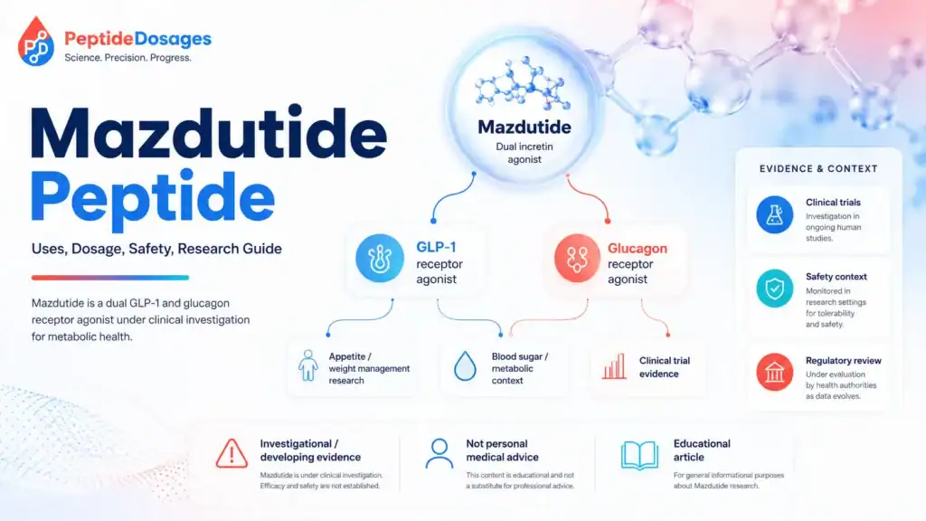 Mazdutide peptide uses dosage safety research guide