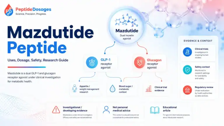 Mazdutide peptide uses dosage safety research guide