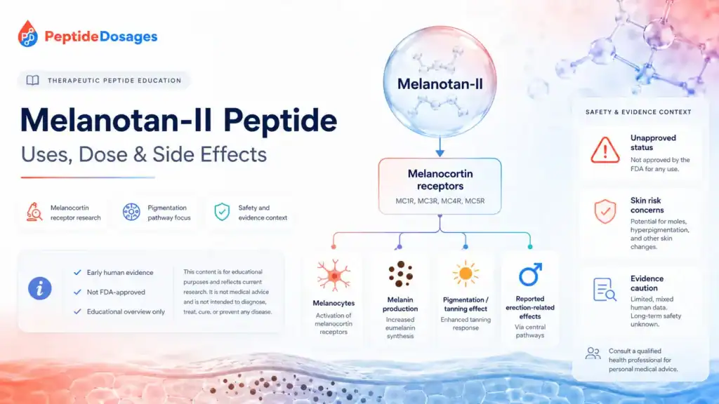 Melanotan ii peptide uses dose and side effects