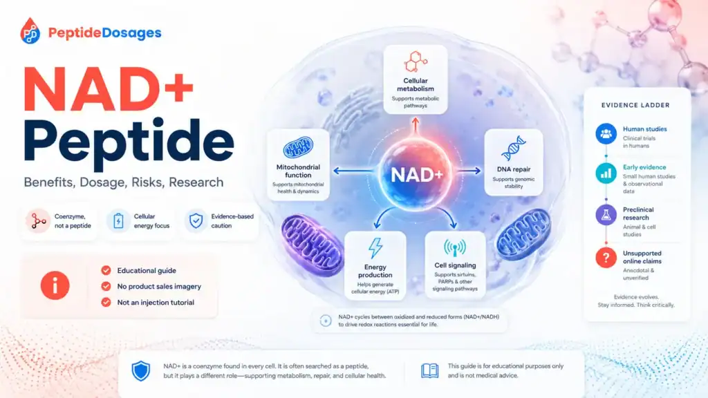 Nad peptide benefits dosage risks research