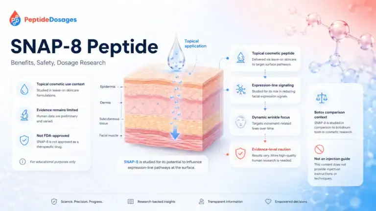 SNAP-8 peptide benefits safety dosage research