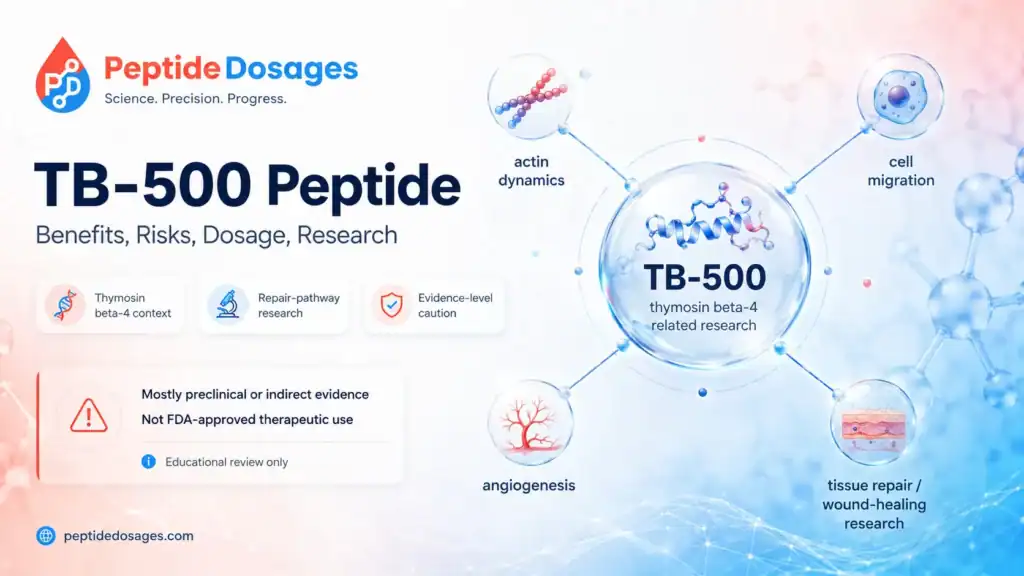 Tb 500 peptide benefits risks dosage research